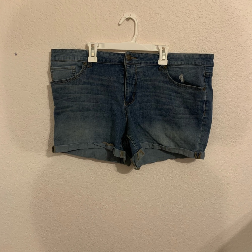 Blue jean shorts